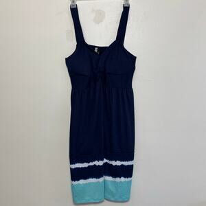 1775 Blue Tie Dye Sundress Lightweight Summer Dress Size XL